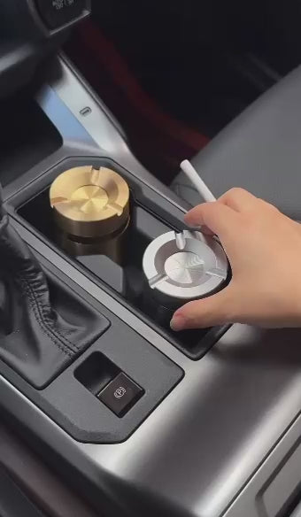 Stainless Steel Rotating Ashtray with Lid