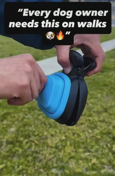 Portable Dog Poop Scooper with Built-in Bag Dispenser