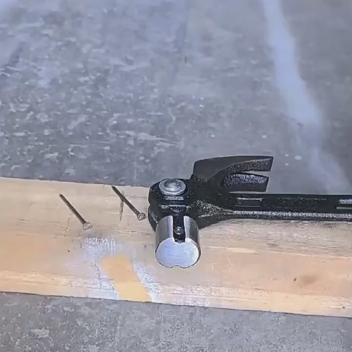 Multi-Angle Claw Hammer with Magnetic Nail Starter