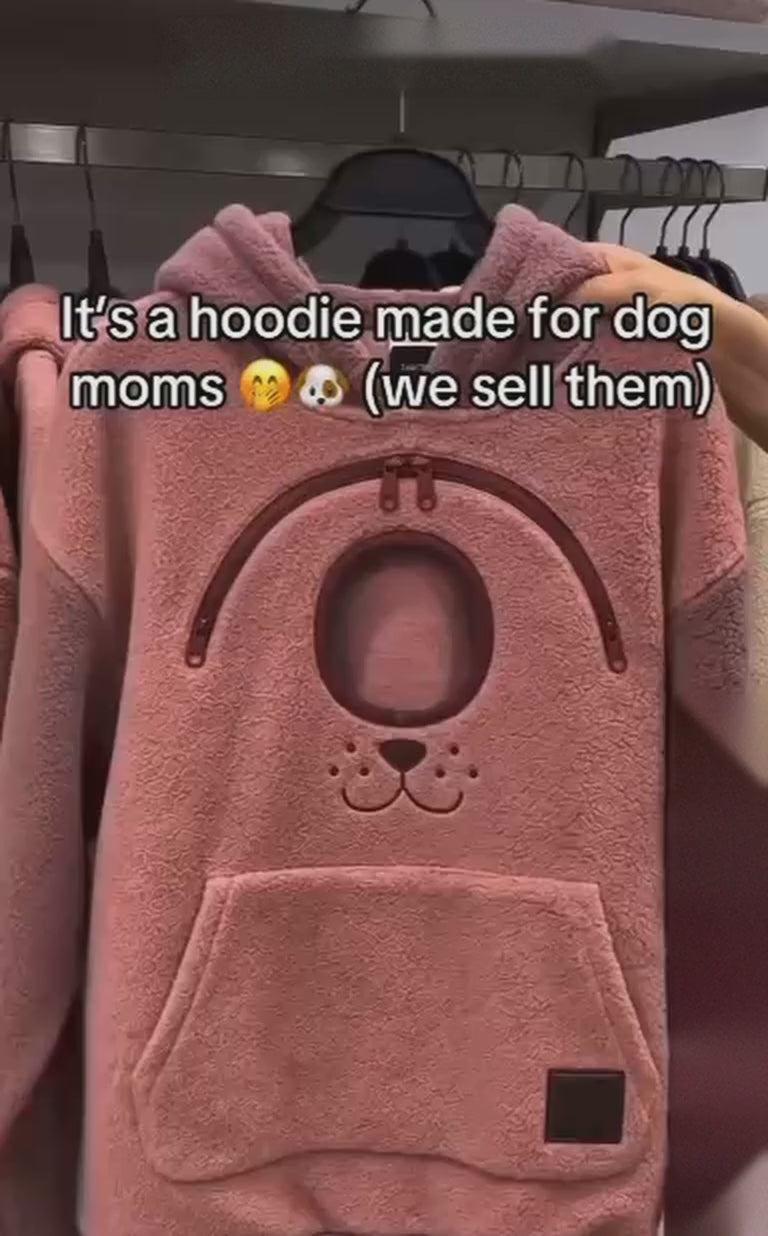 Dog Carrier Hoodie – Pet Pouch Sweatshirt