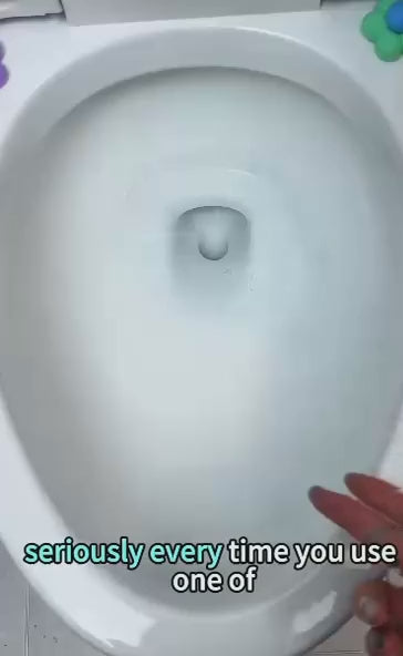 No-Touch Rotating Toilet Scrubber with Refill Pads