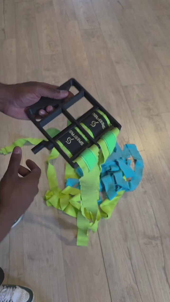 Agility Ladder with Tangle-Free Hand-Crank Winder