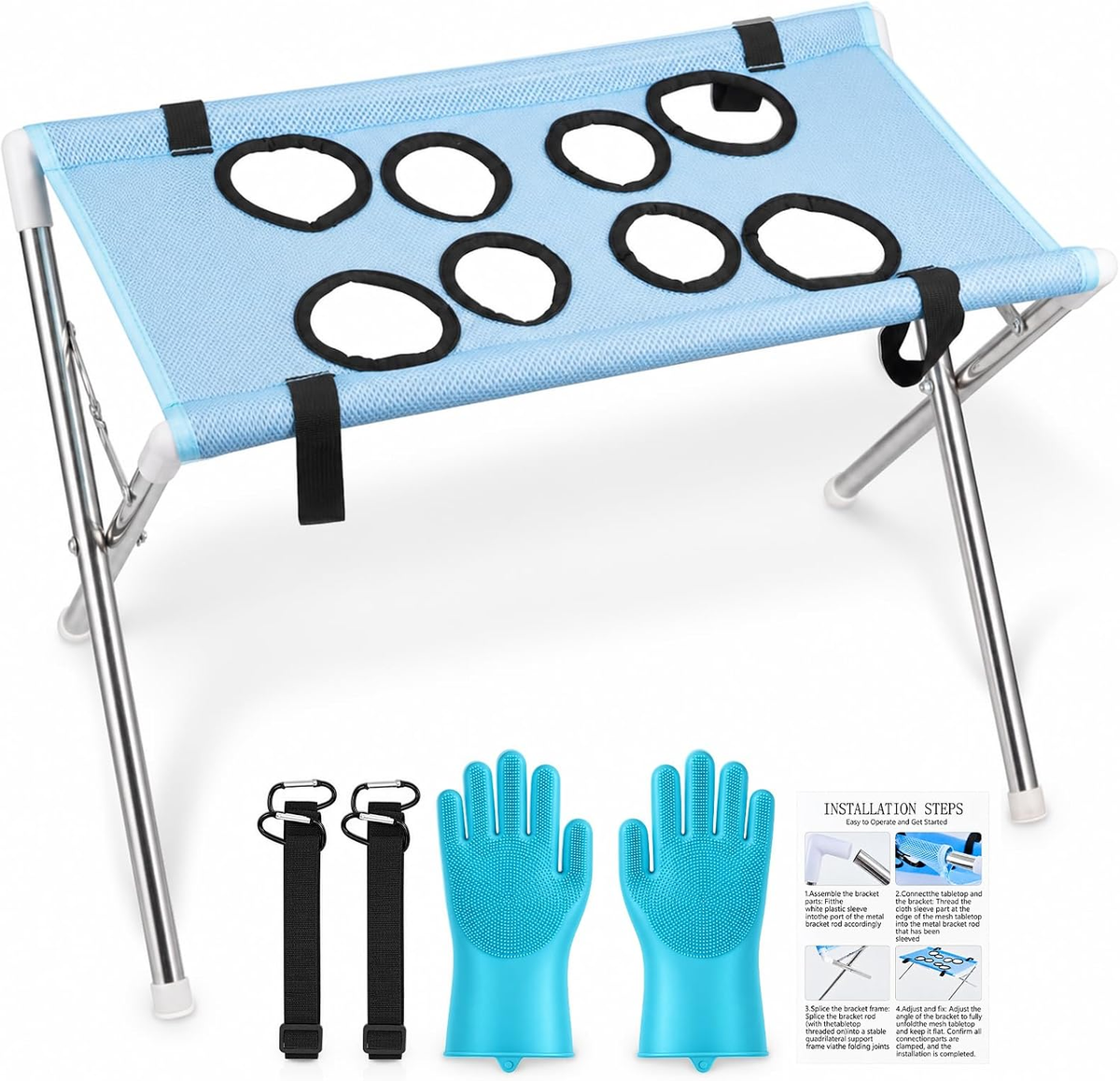 Foldable Dog Bath Hammock Stand