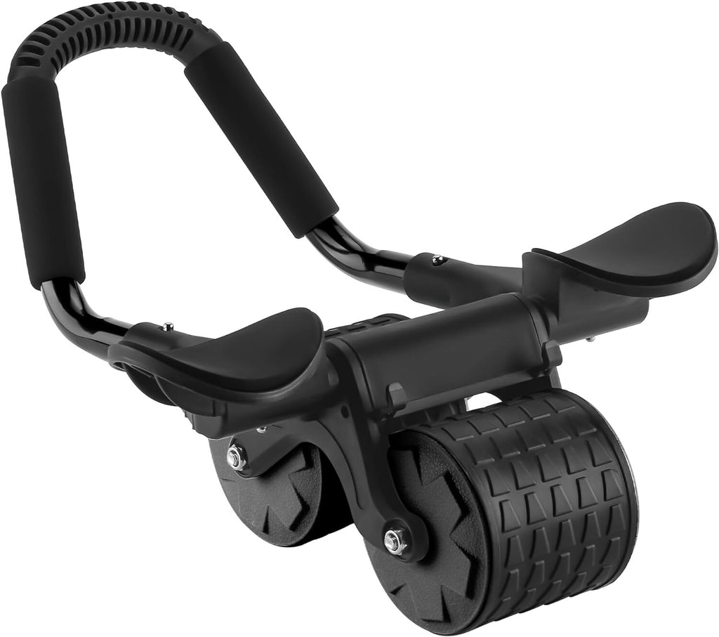 Automatic Rebound Ab Roller with Elbow Support & Knee Mat