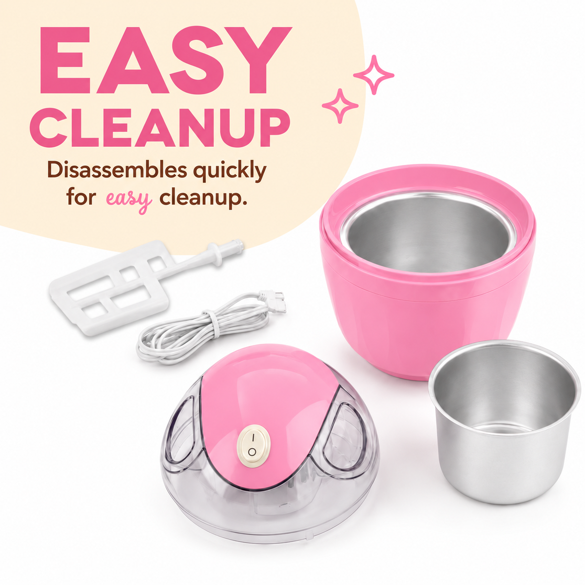Mini Electric Ice Cream Maker