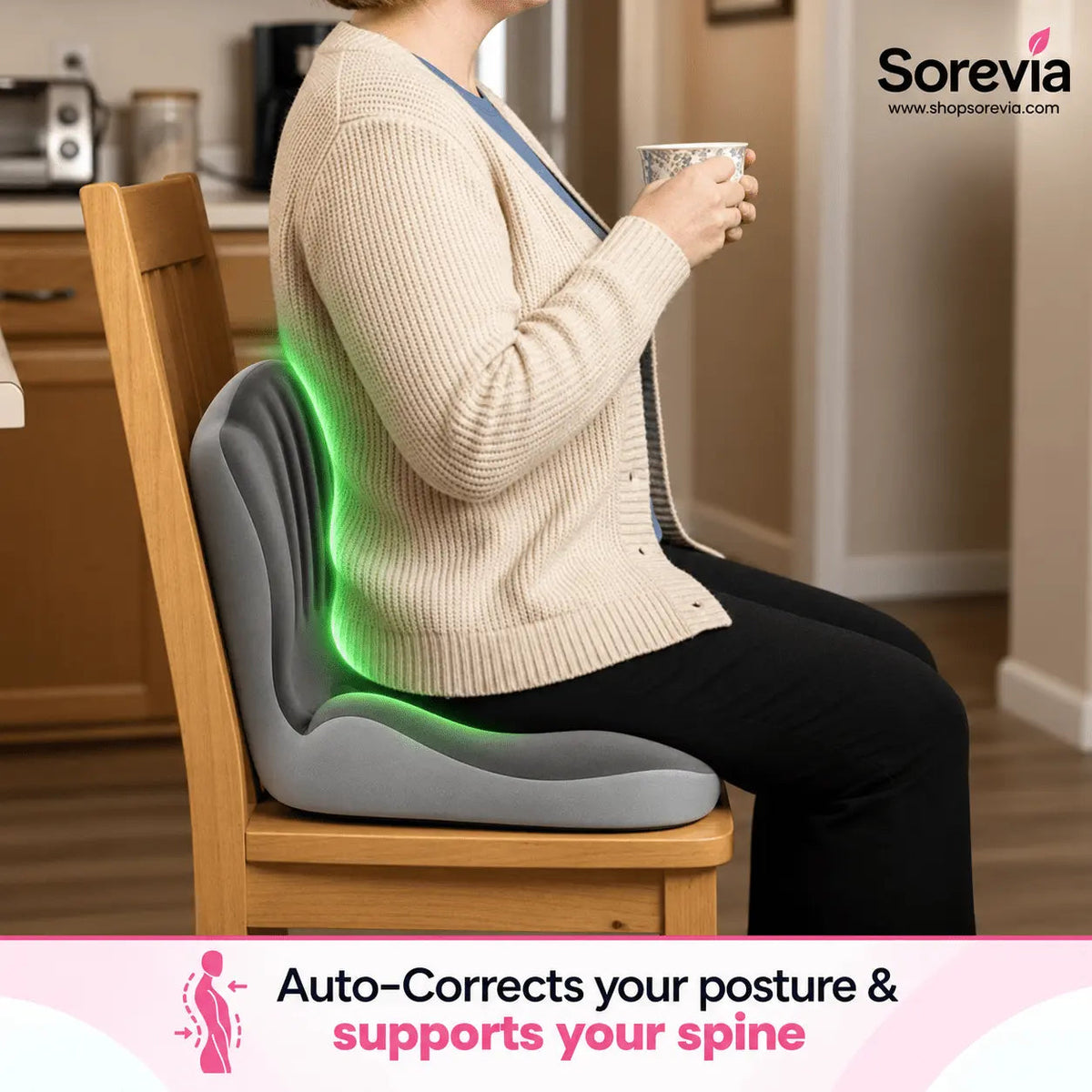 Orthopedic Memory Foam Seat Cushion for Car & Office